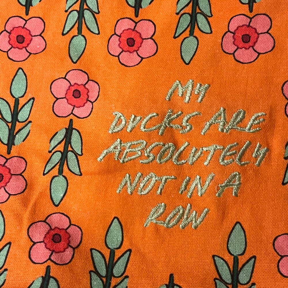 My Ducks Are Definitely Not in a Row Colorful Kitchen Apron NWT Cotton (x) - Picture 7 of 14